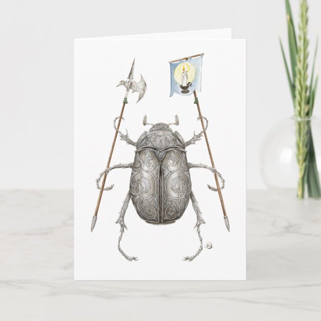 The Junebug Knight Blank Greeting Cards (Front)