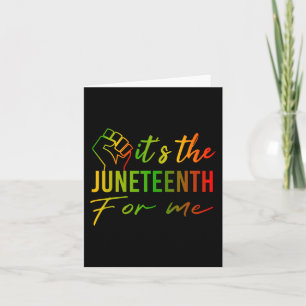 The Juneteenth For Me African Black History Month Card