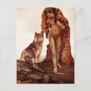 The Jungle Book: Mowgli and the Lone Wolf Postcard