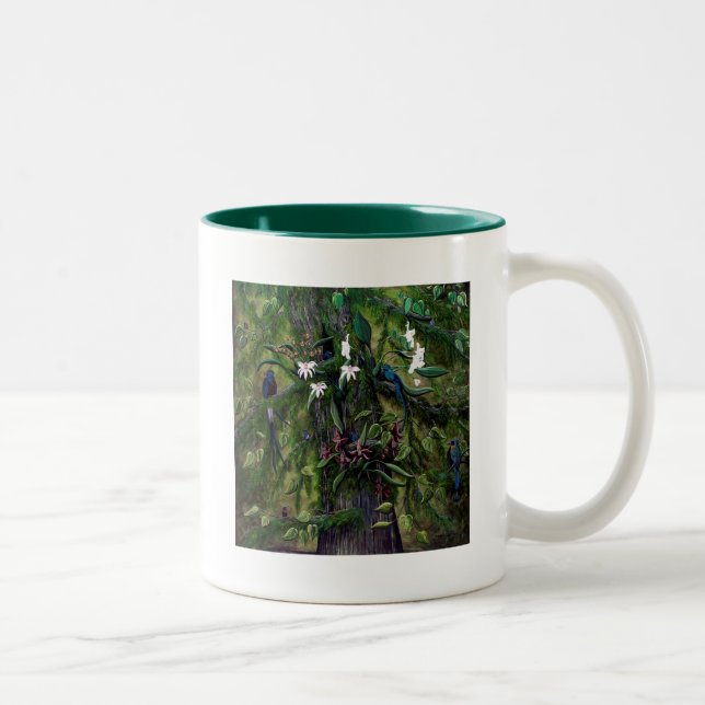 The Jungles of Tikal Two-Tone Coffee Mug (Right)