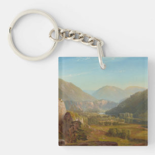 The Juniata River, Pennsylvania by Thomas Moran Key Ring