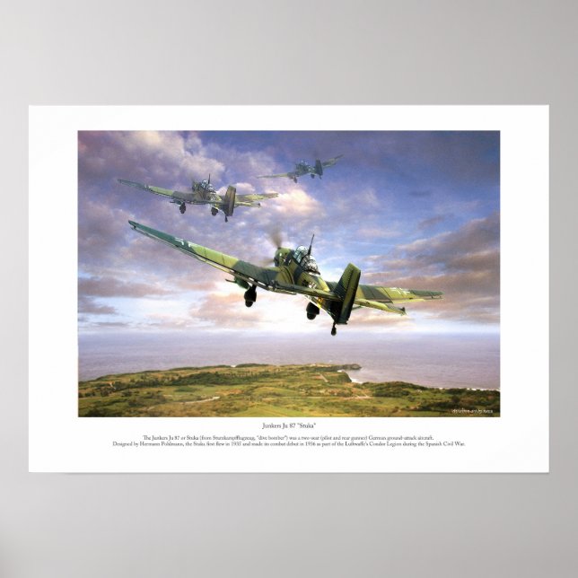 The Junkers Ju 87 " Stuka " Poster (Front)