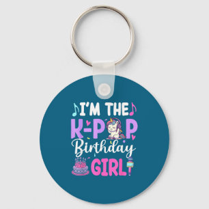 The k-pop birthday girls unicorn k pop birthday key ring