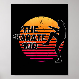 The Karate Kid Sun Gradient Retro Vintage Boys Poster