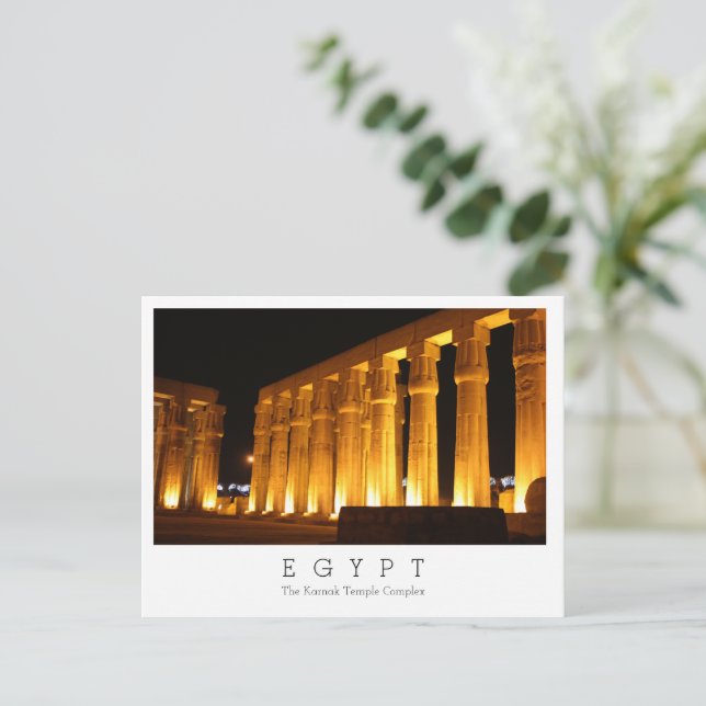 The Karnak Temple Complex, Egypt,  Postcard (Standing Front)