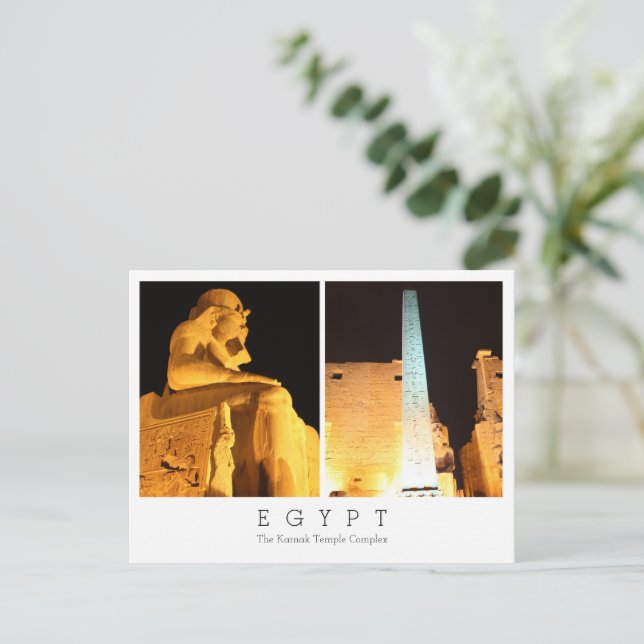 The Karnak Temple Complex, Egypt,  Postcard (Standing Front)
