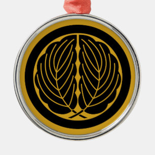 The Kashiwa Are Held in A Circle Metal Tree Decoration