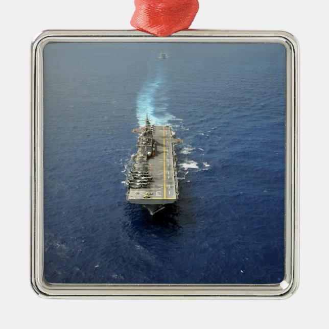 The Kearsarge Amphibious Ready Group Metal Tree Decoration (Front)