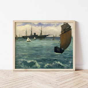 The ‘Kearsarge’ at Boulogne   Édouard Manet Poster