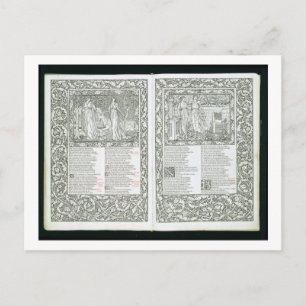 The 'Kelmscott Chaucer', published 1896 by the Kel Postcard
