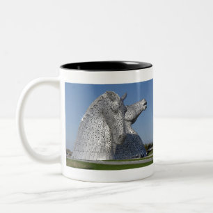 The Kelpies 11212, Helix Park, Falkirk , Scotland Two-Tone Coffee Mug