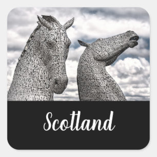 The Kelpies at Falkirk Square Sticker