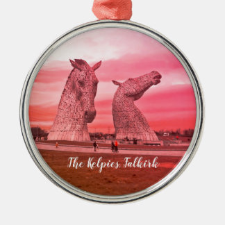 The Kelpies, Falkirk in Scotland Metal Tree Decoration