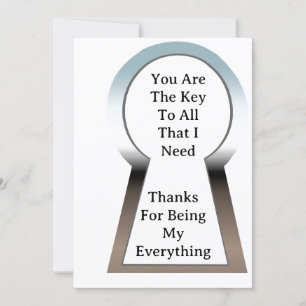 The Key Anniversary Card