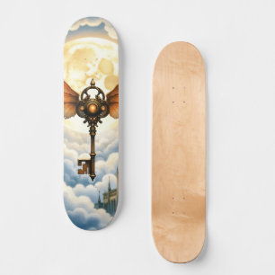 The Key of Eternity – Steampunk Wings  Skateboard