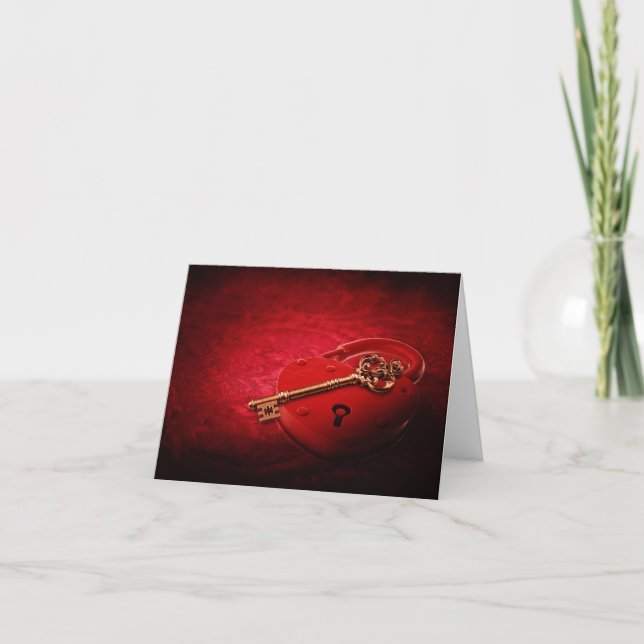 The Key to my Heart Holiday Card (Front)