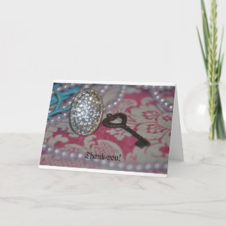 The Key to My heart products Thank You Card