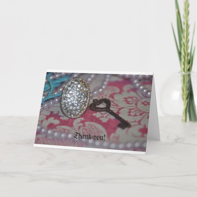 The Key to My heart products Thank You Card (Front)
