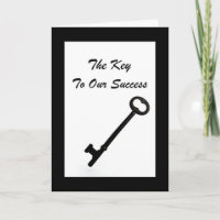 "The Key To Our Success" Business Thank You