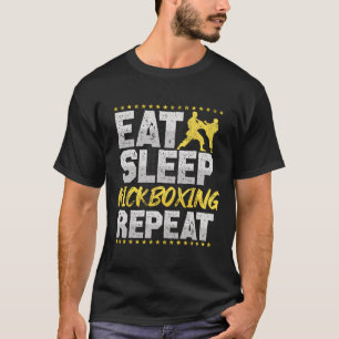 The Kickboxing Repeat Retro Martial Arts Men Kickb T-Shirt
