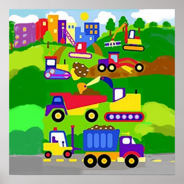 The kid construction zone poster (Front)