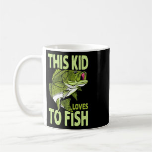 The Kid Loves To Fish Fishing Kid  Coffee Mug