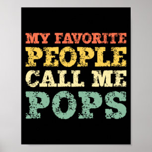The Kids Call Me Pops Vintage Poster