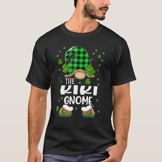 The Kiki Gnome Shamrock St Patricks Day T-Shirt (Front)