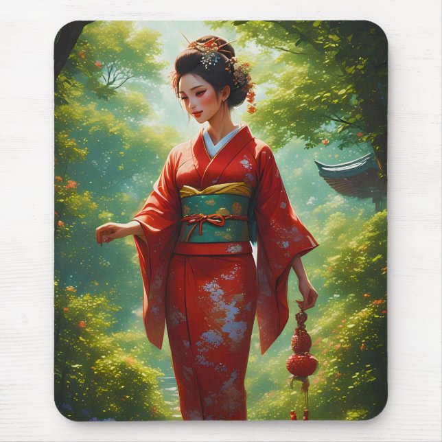 The Kimono's Walk Mouse Pad (Front)