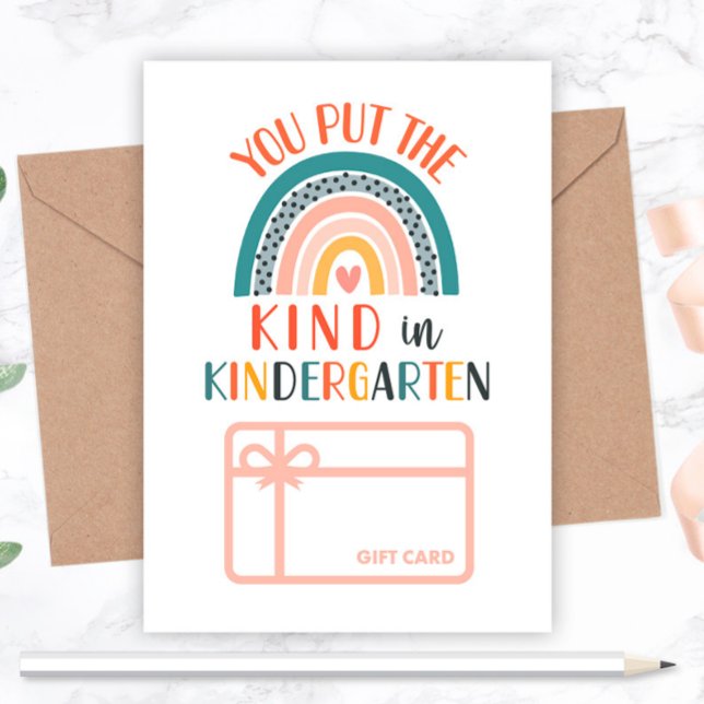 The Kind in Kindergarten Gift Card Holder (Creator Uploaded)