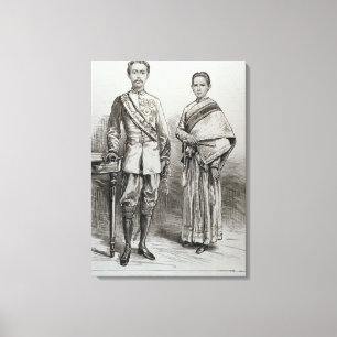 The King and Queen of Siam Canvas Print