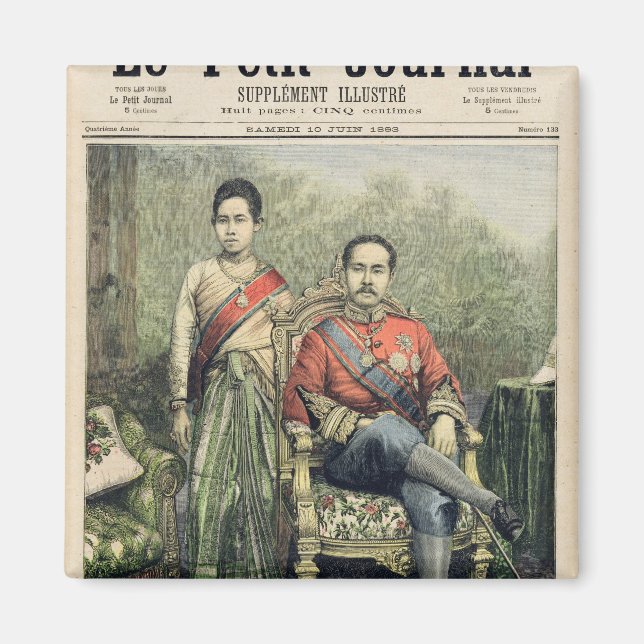 The King and Queen of Siam Magnet (Front)