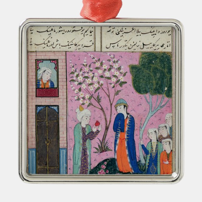 The king bids farewell metal tree decoration (Front)