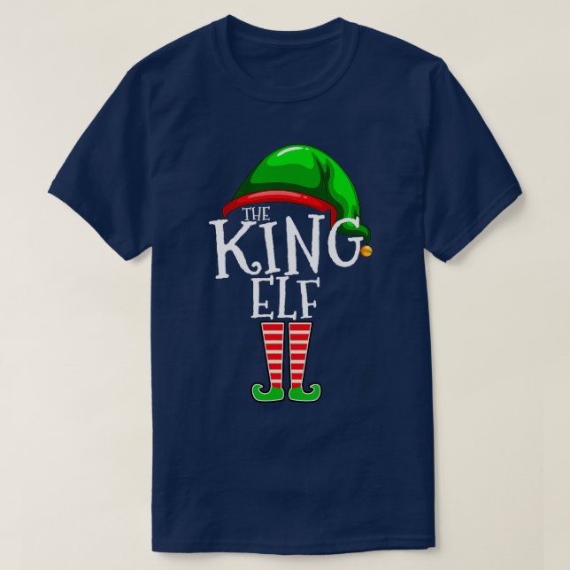 The King Elf Family Matching Group Christmas Gift  T-Shirt (Design Front)