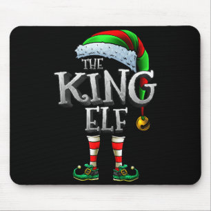 The King Elf Shirt Matching Family King Christmas  Mouse Pad