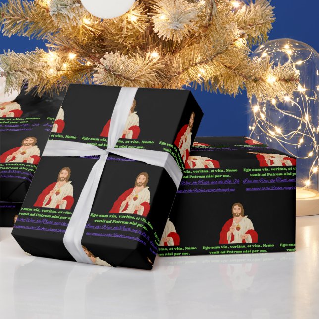 The king Has Come Black Wrapping Paper (Holidays)