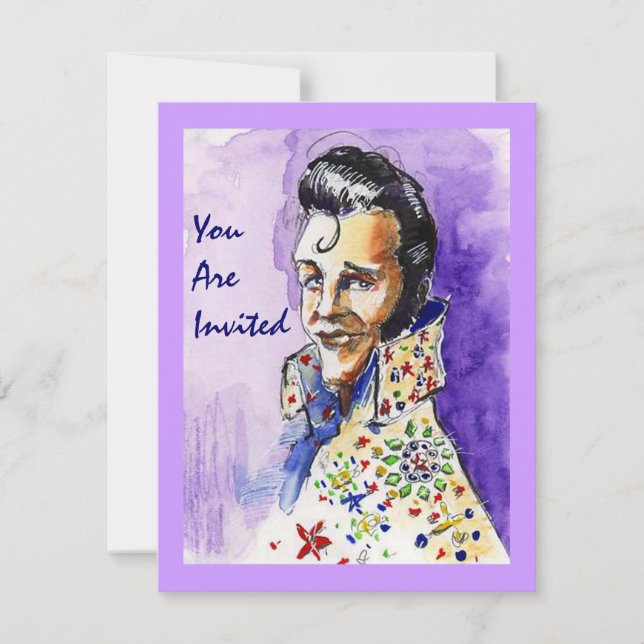 THE KING INVITES FUN KARAOKE PARTY ~ INVITATION (Front)