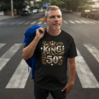 The King Is 50 Glam Retro Typography Design
