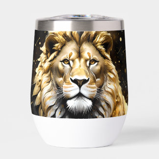 The King: Majestic Gold And Gray Male Lion,
