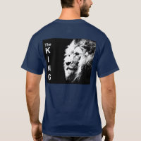 The King Modern Pop Art Lion Head Back Print Men's