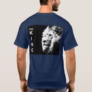 The King Modern Pop Art Lion Head Back Print Men's T-Shirt