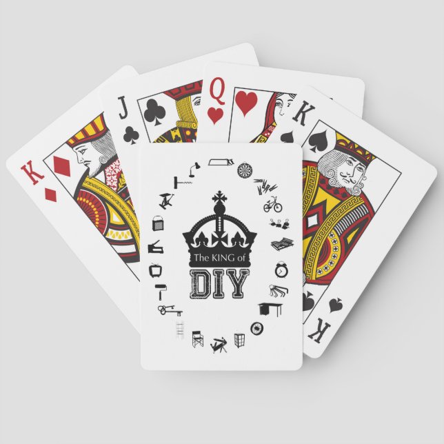 The King of DIY Classic Playing Cards (Back)