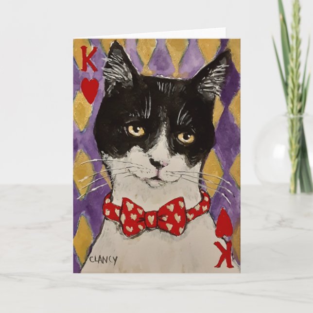 The King Of Hearts folded card (Front)