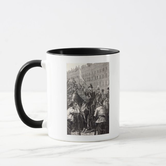 The King of Prussia addressing the Berliners Mug (Left)