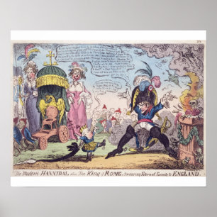 The King of Rome, 1814 - cartoon showing Napoleon Poster