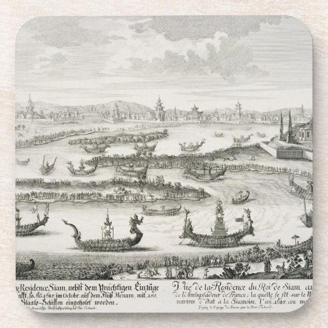 The King of Siam's Residence, from 'Entwurf einer Coaster (Front)