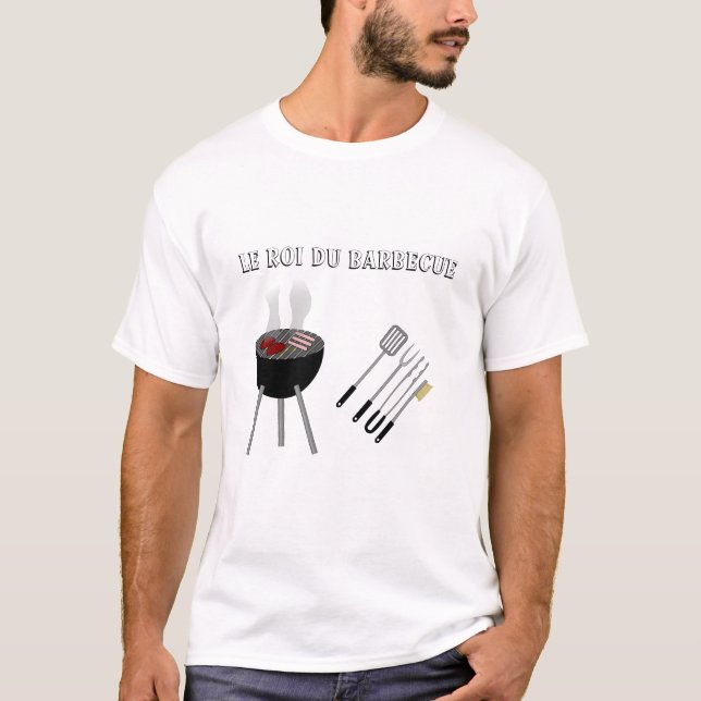 The King of the Customizable BBQ T-Shirt (Front)