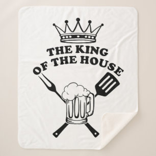 The King of the House Sherpa Blanket
