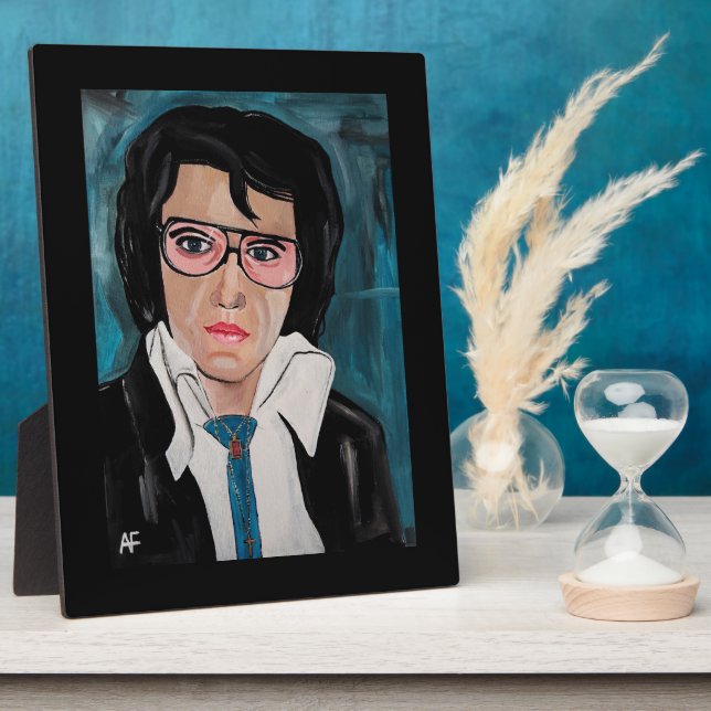 The King Painting by Alfred Fox Plaque (Side)