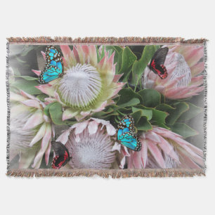 The King Protea Throw Blanket